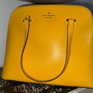 ✨ Kate Spade New York Yellow Pebbled Leather Satchel – Like New✨